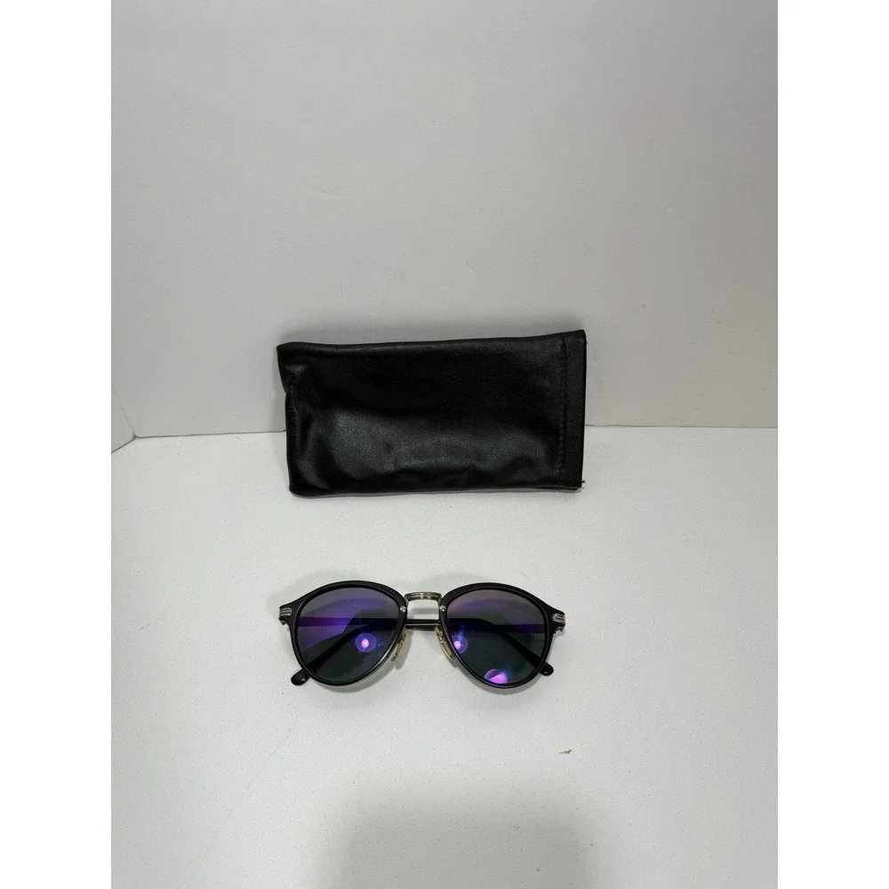 Tekna Berliner frames Sunglasses Round‎ Made in Japan Silver Hardware with Pouch